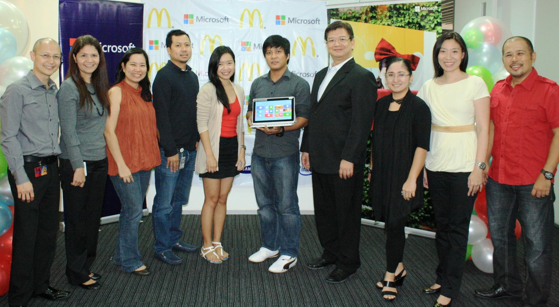 Microsoft Philippines and McDonald’s award Paint and Celebrate winner