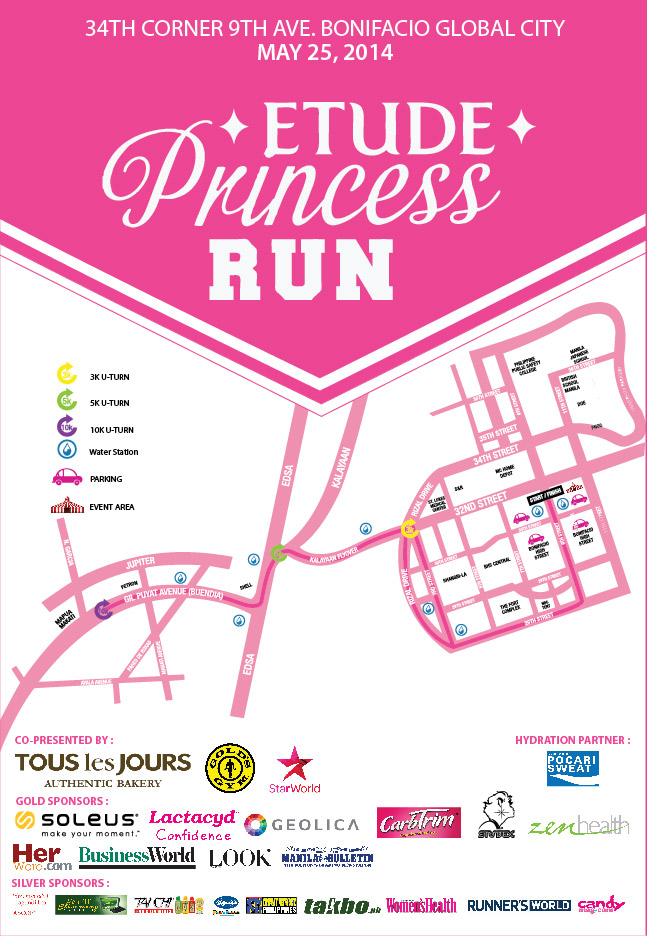 Etude Princess Run Map