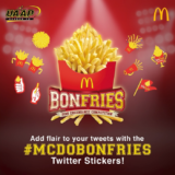 #McDoBonFries Twitter Stickers Tweet and cheer for your school