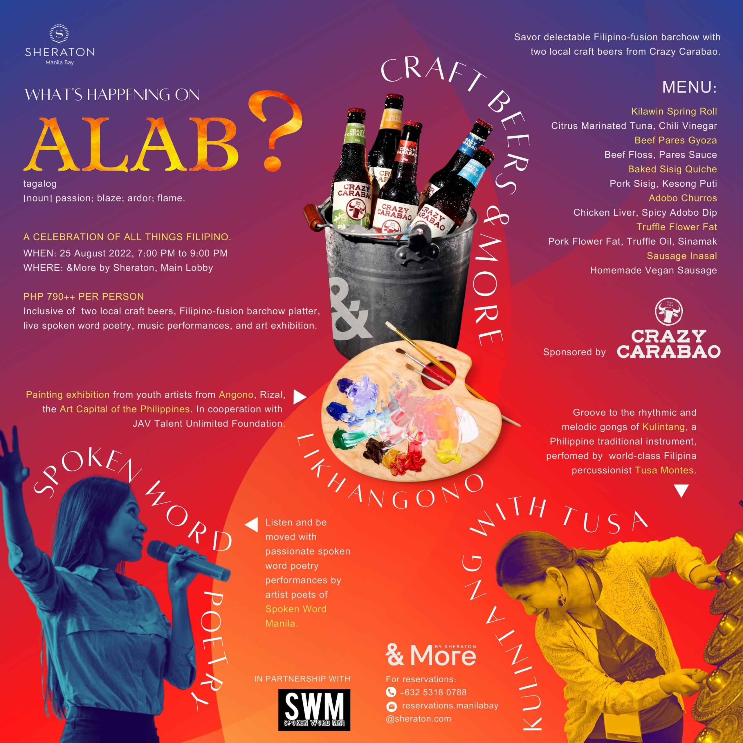 All Things Filipino at ALAB: Poetry, Craft Beers, &More at Sheraton Manila Bay