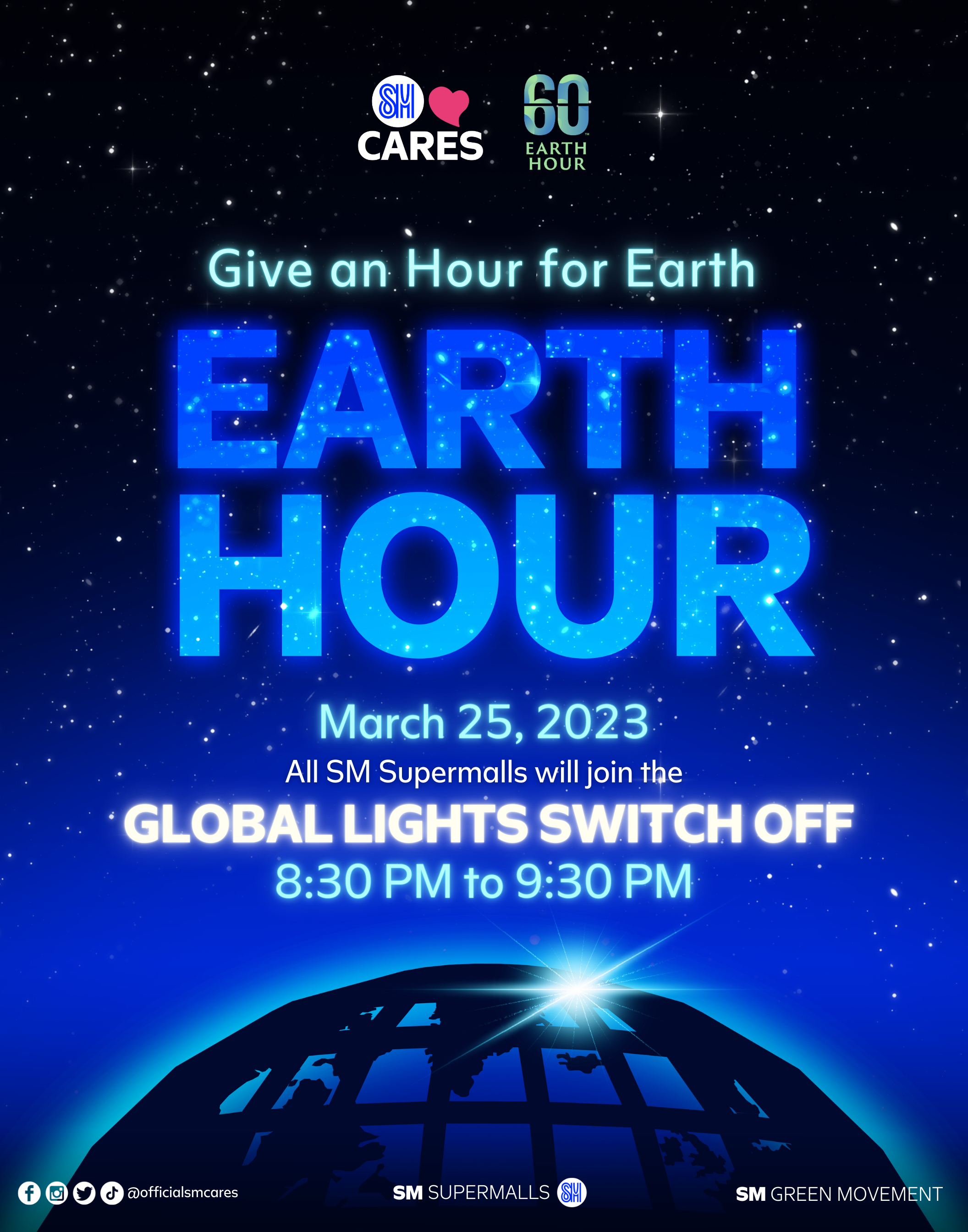 SM Supermalls, SM Cares to join Earth Hour 2023