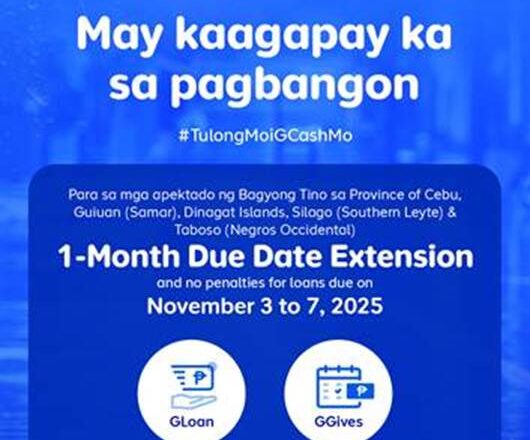 GCash provides 30-day grace period for borrowers affected by Typhoon Tino